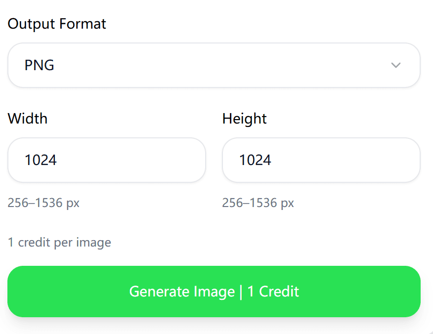 Choose Size & Settings — step 02