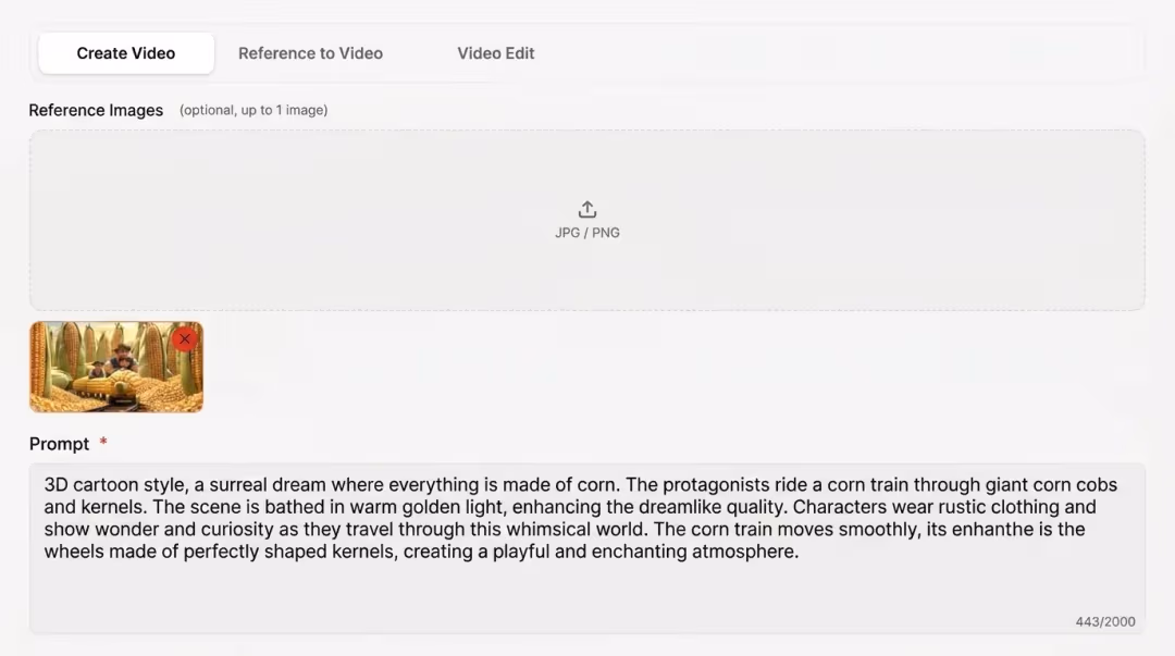 1. Choose a mode and set your output screenshot